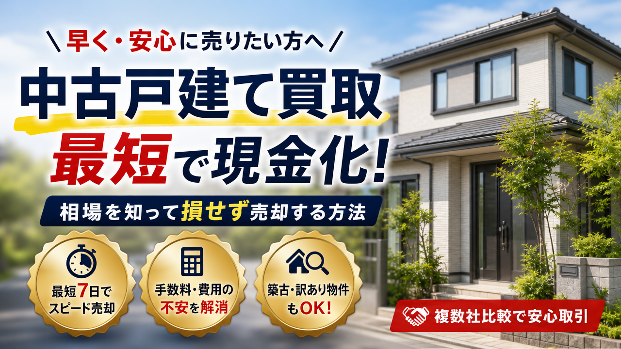 中古戸建て買取を徹底解説!相場や流れで早く安心売却するコツ