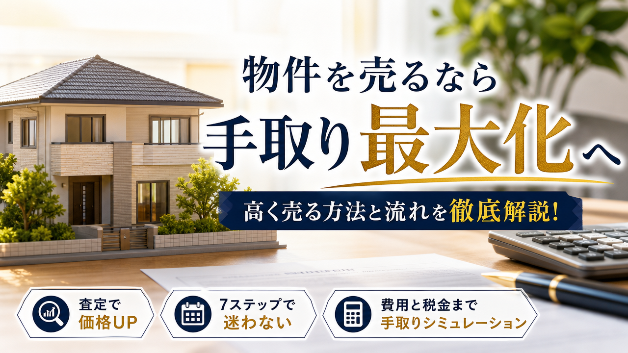 物件を売るなら方法と流れや査定で高く売れて手取り最大化するコツ