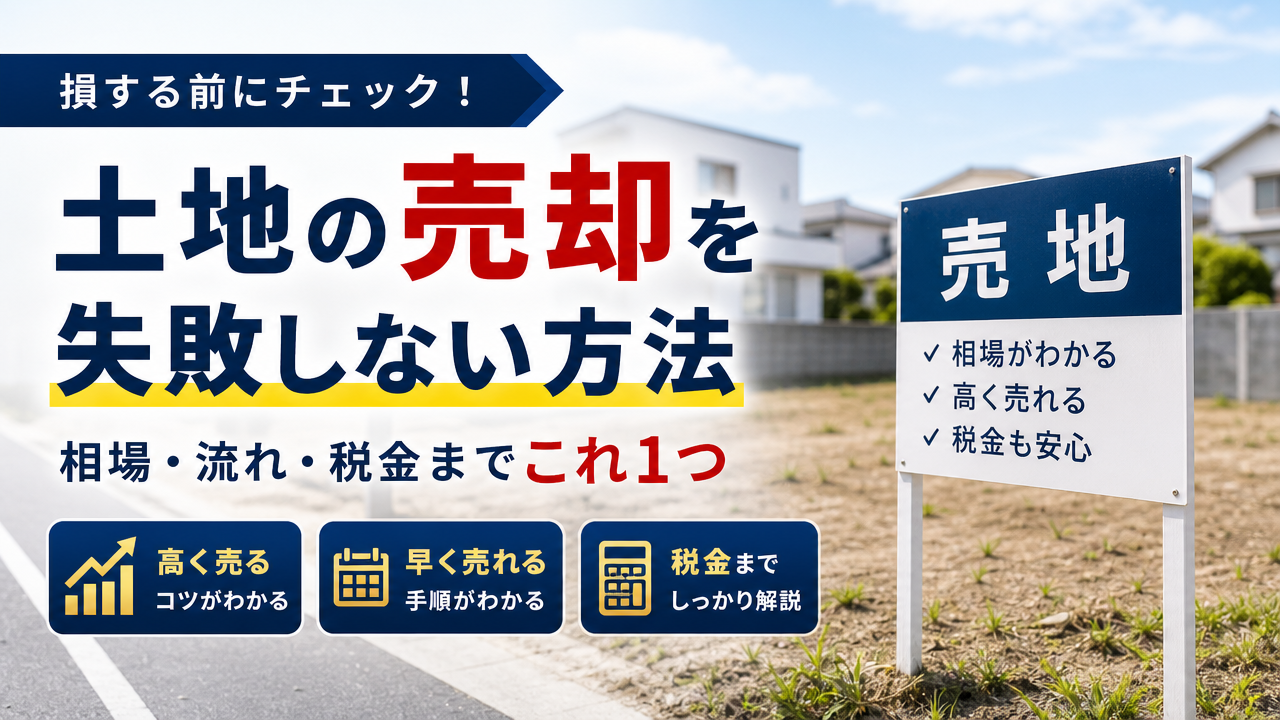 土地の売却の相場や流れと税金まで完全網羅!高く早く売るコツもわかる必見ガイド