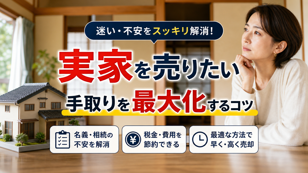 実家を売りたい迷いをスッキリ解決！名義や相続と手順と税金で手取り最大化のコツ