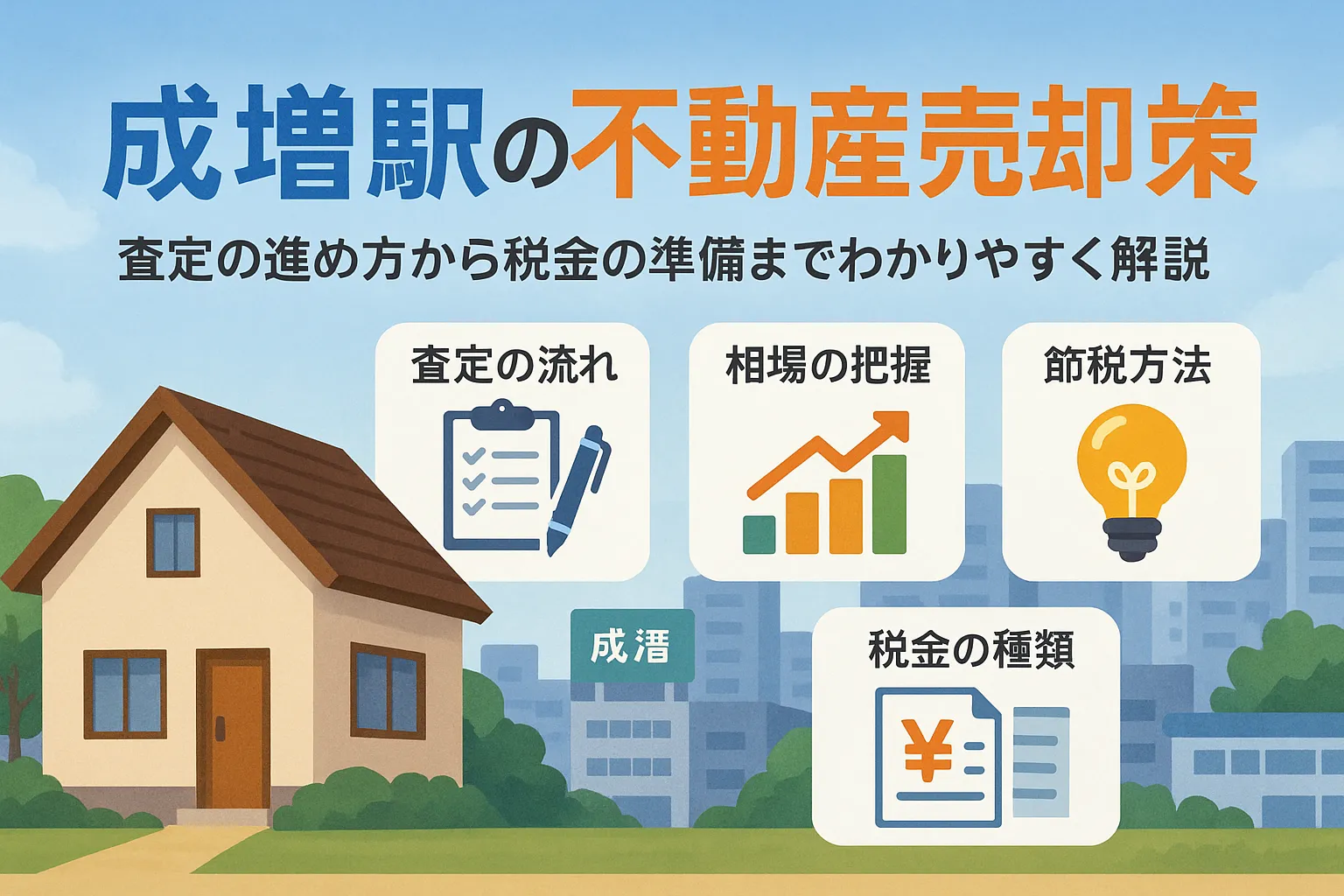 成増駅周辺での不動産売却の査定から税金対策まで
