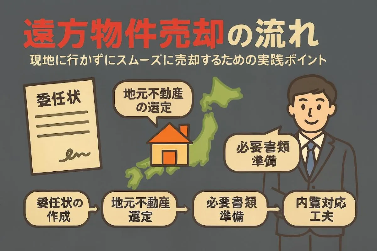 不動産売却で遠方の物件をスムーズに手続きする流れと注意点