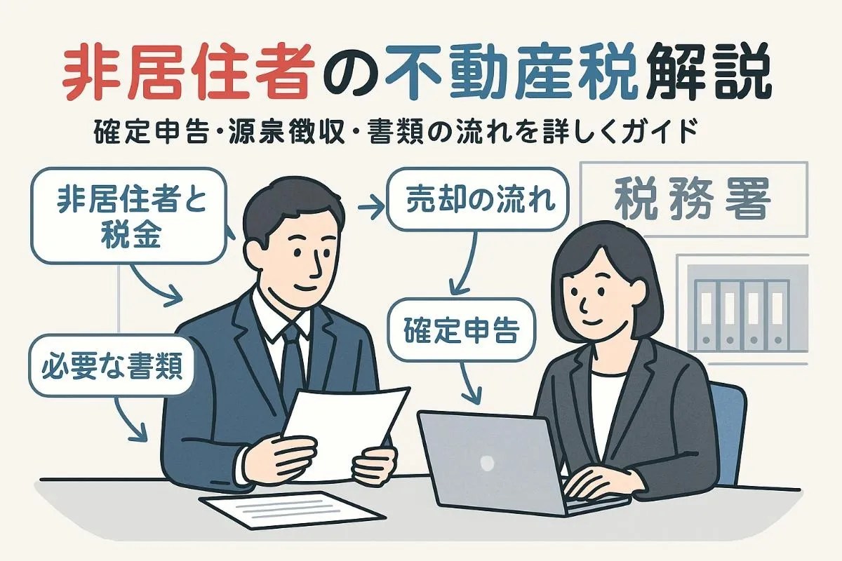 不動産売却に非居住者が関わる場合の税金と流れを徹底解説｜源泉徴収・確定申告・必要書類までガイド