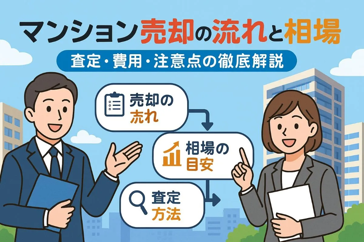 マンション売却の流れと相場から費用や査定方法まで解説！失敗しないコツと注意点も紹介
