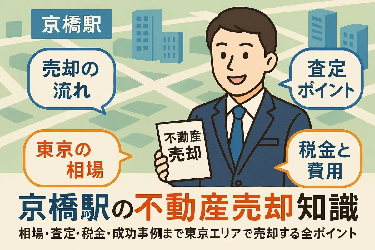 京橋駅周辺で不動産売却の流れや相場と会社選び！東京中央の最新価格・税金・手続きガイド