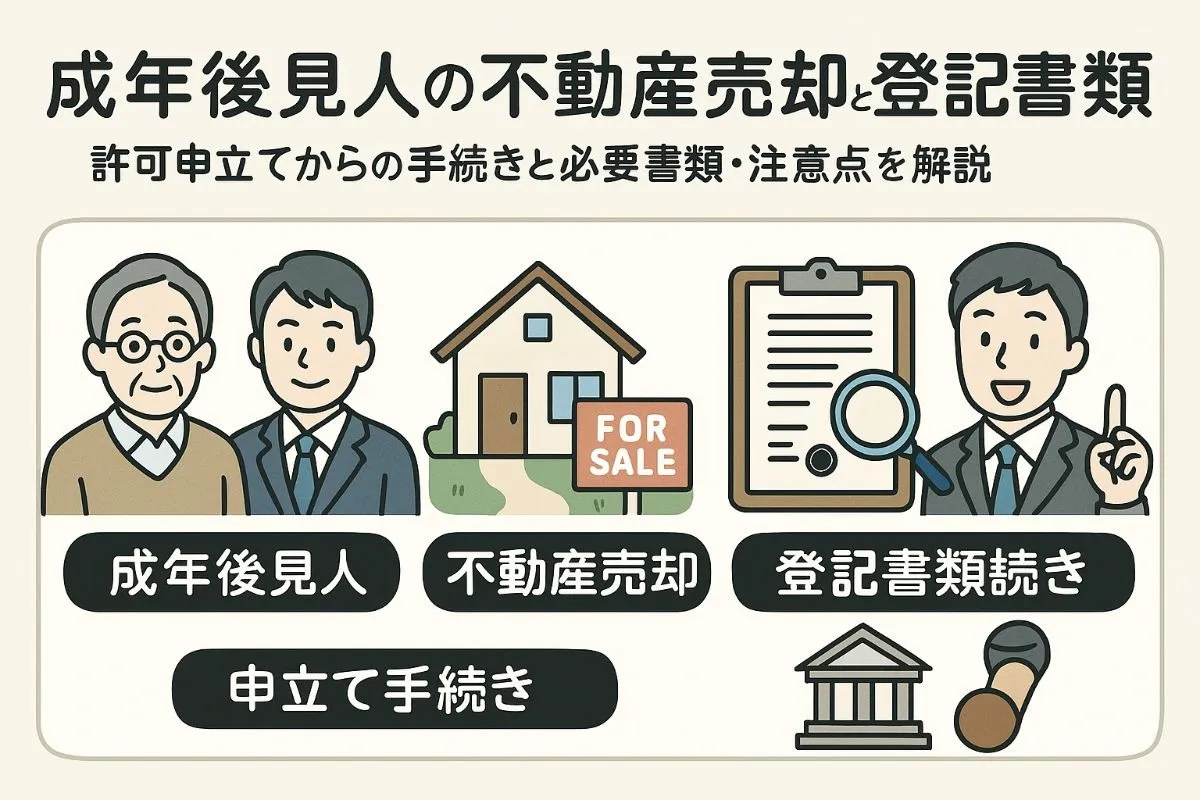 成年後見人が不動産売却を行う際の登記に必要書類を徹底解説｜許可申立てから手続きの流れと注意点