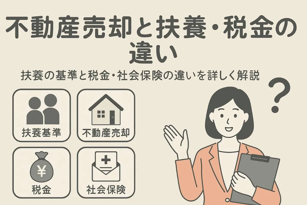 不動産売却で扶養から外れる基準と税金・社会保険の違いを徹底解説
