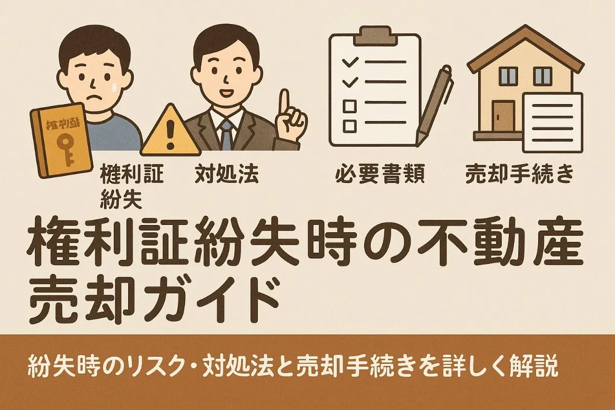 不動産売却の権利証紛失リスクと対処法を徹底解説｜必要書類・売却手続きの最新ガイド