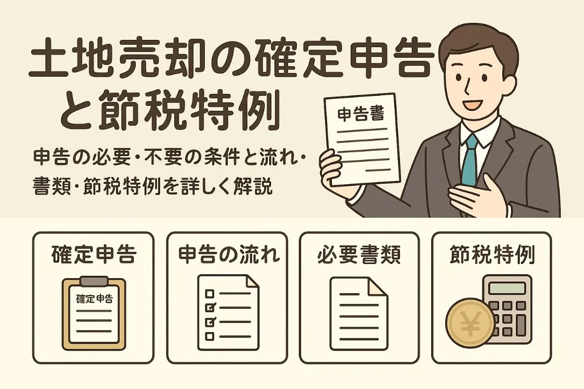 土地売却の確定申告が必要なケースと不要な場合を徹底解説｜書類準備や申告の流れ・節税特例まで網羅