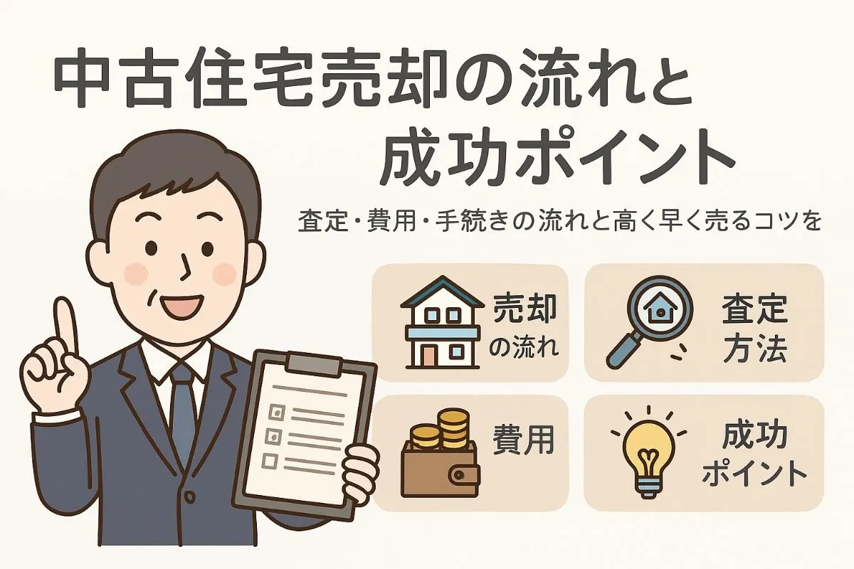中古住宅の売却の流れと相場をプロが徹底解説！価格決定のコツと失敗しない費用・期間のポイント