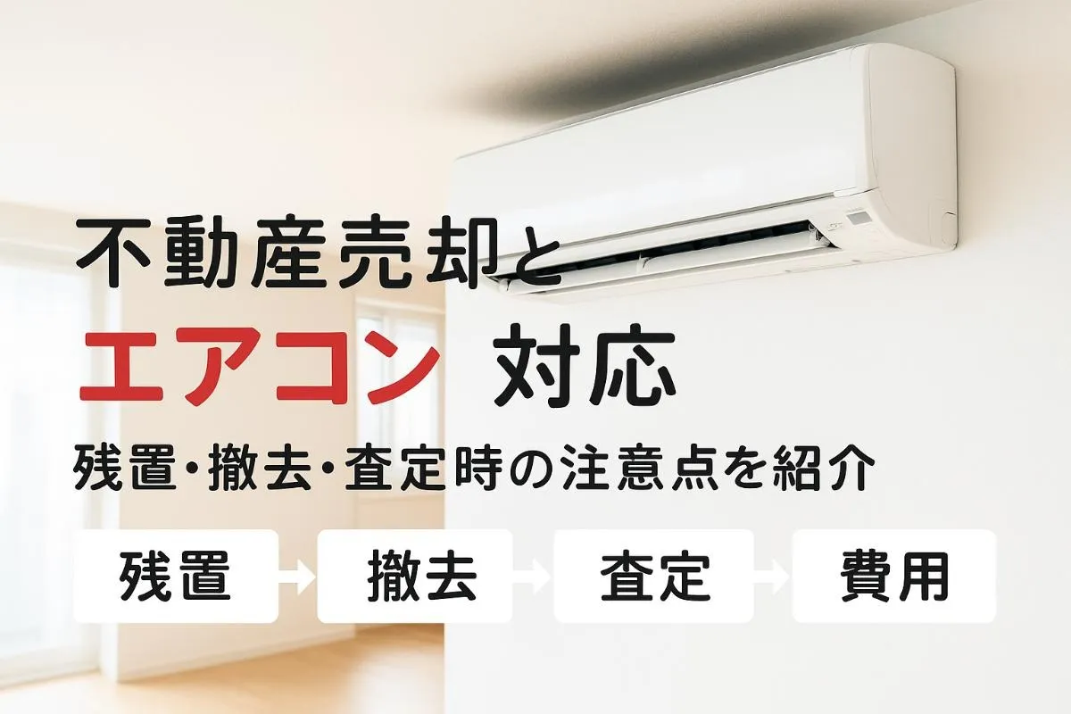 不動産売却でエアコンをどう扱うか徹底解説｜残置・撤去・査定の注意点と費用