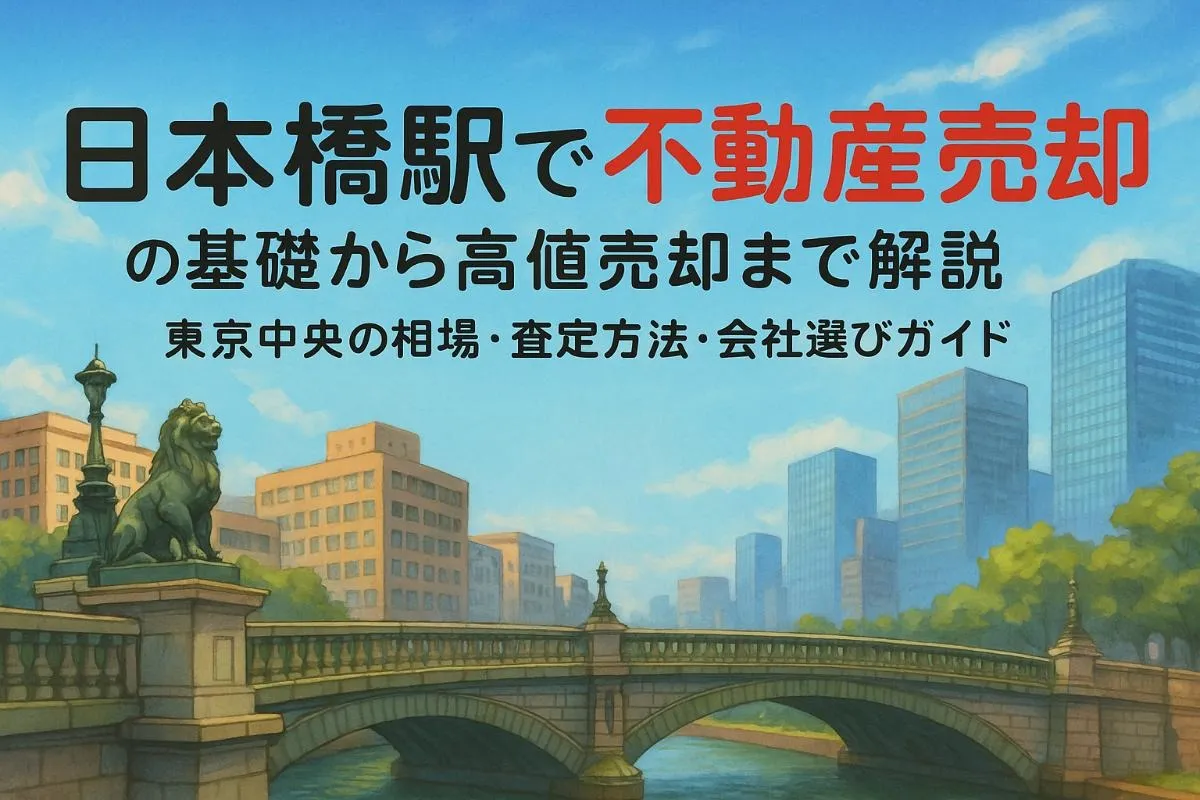 日本橋駅で不動産売却の基礎から高値売却まで解説｜東京中央の相場・査定方法・会社選びガイド
