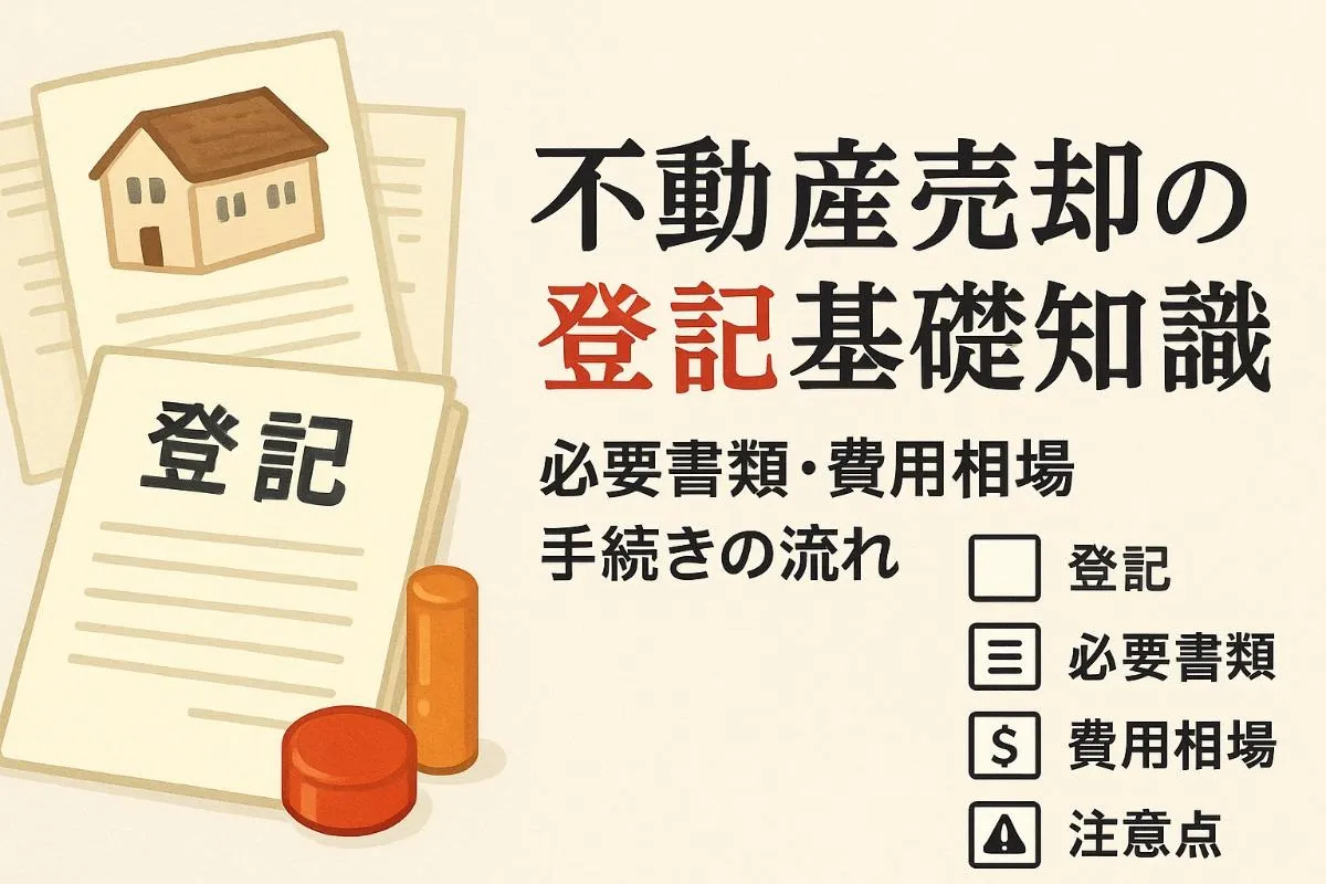 不動産売却の登記に関する基礎知識と必要書類・費用相場を解説！失敗しない手続きの流れと注意点