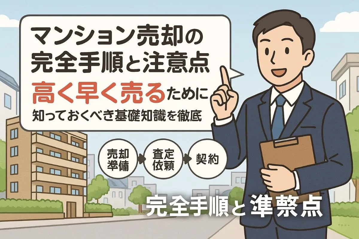 マンションを売りたい人必見の基礎知識と高く早く売るための完全手順と注意点