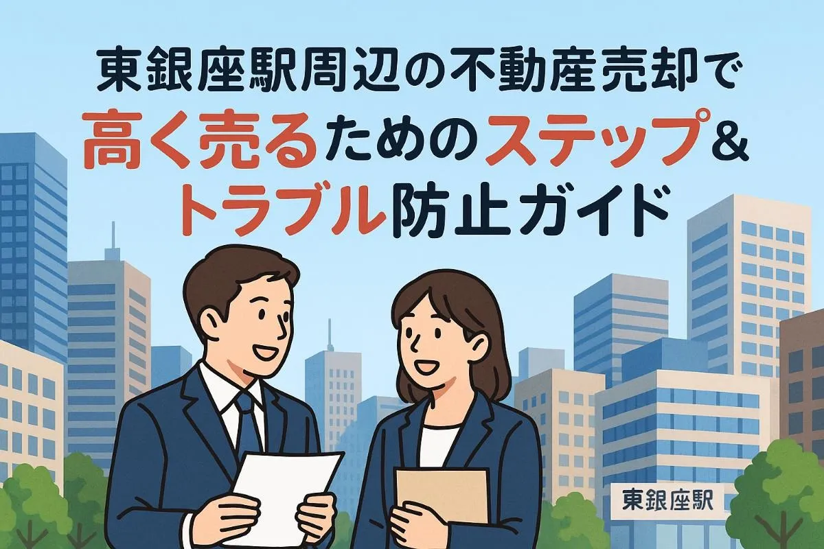 東銀座駅周辺の不動産売却で高く売るためのステップ＆トラブル防止ガイド