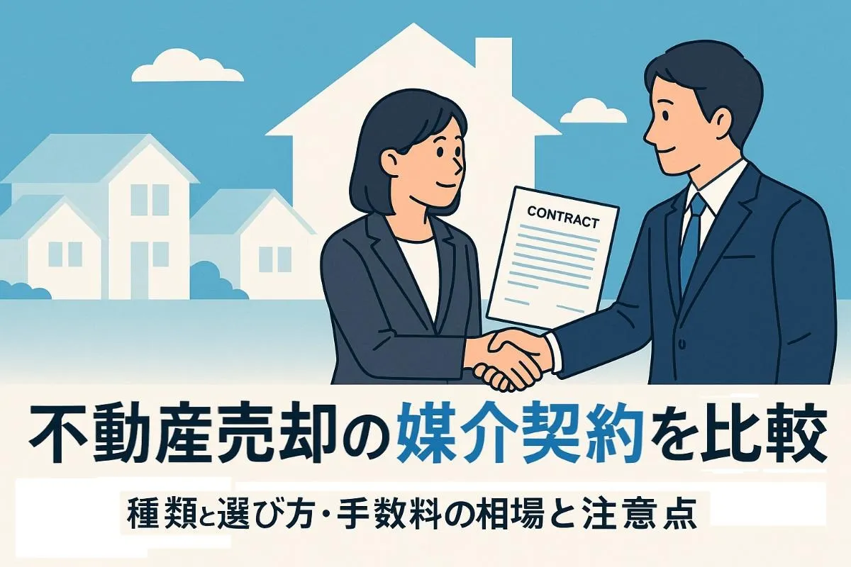 不動産売却の媒介契約を完全比較｜種類と選び方・手数料の相場と注意点