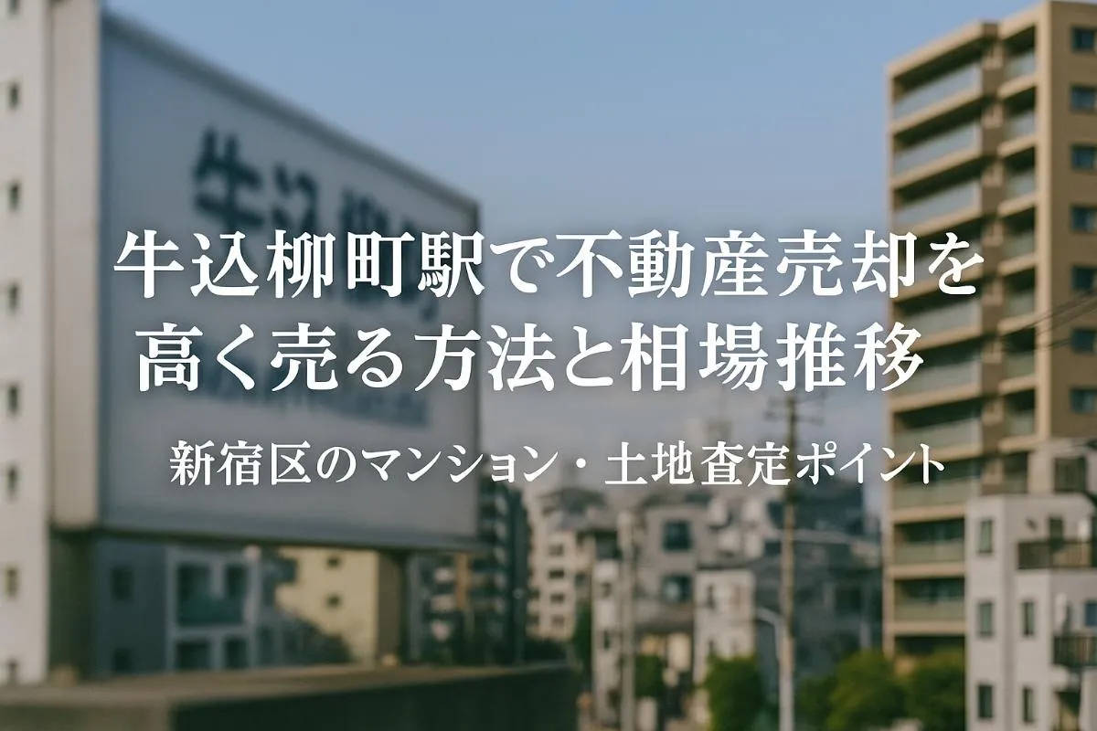牛込柳町駅で不動産売却を高く売る方法と相場｜新宿区のマンション・土地査定ポイント