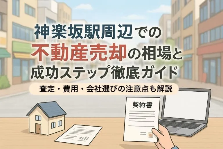 神楽坂駅周辺での不動産売却の相場と成功ステップ徹底ガイド｜査定・費用・会社選びの注意点も解説