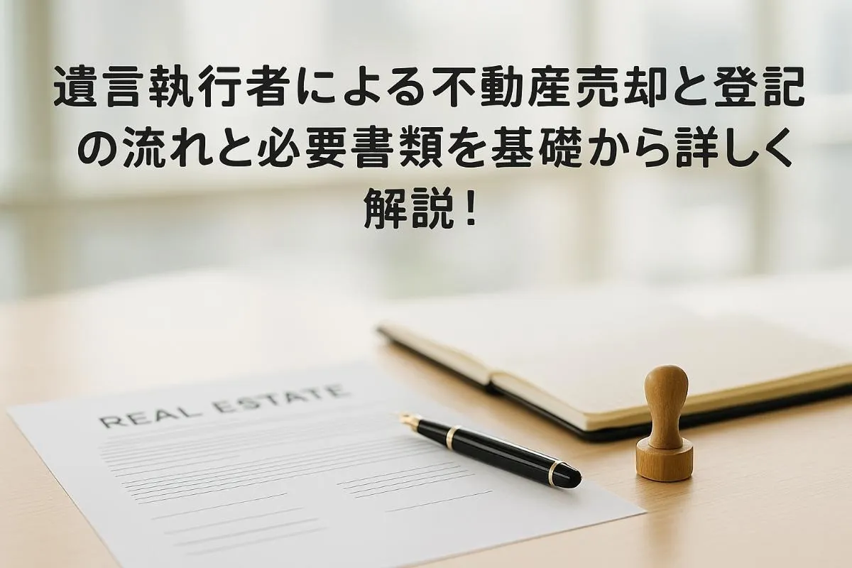 遺言執行者による不動産売却と登記の流れと必要書類を基礎から詳しく解説！