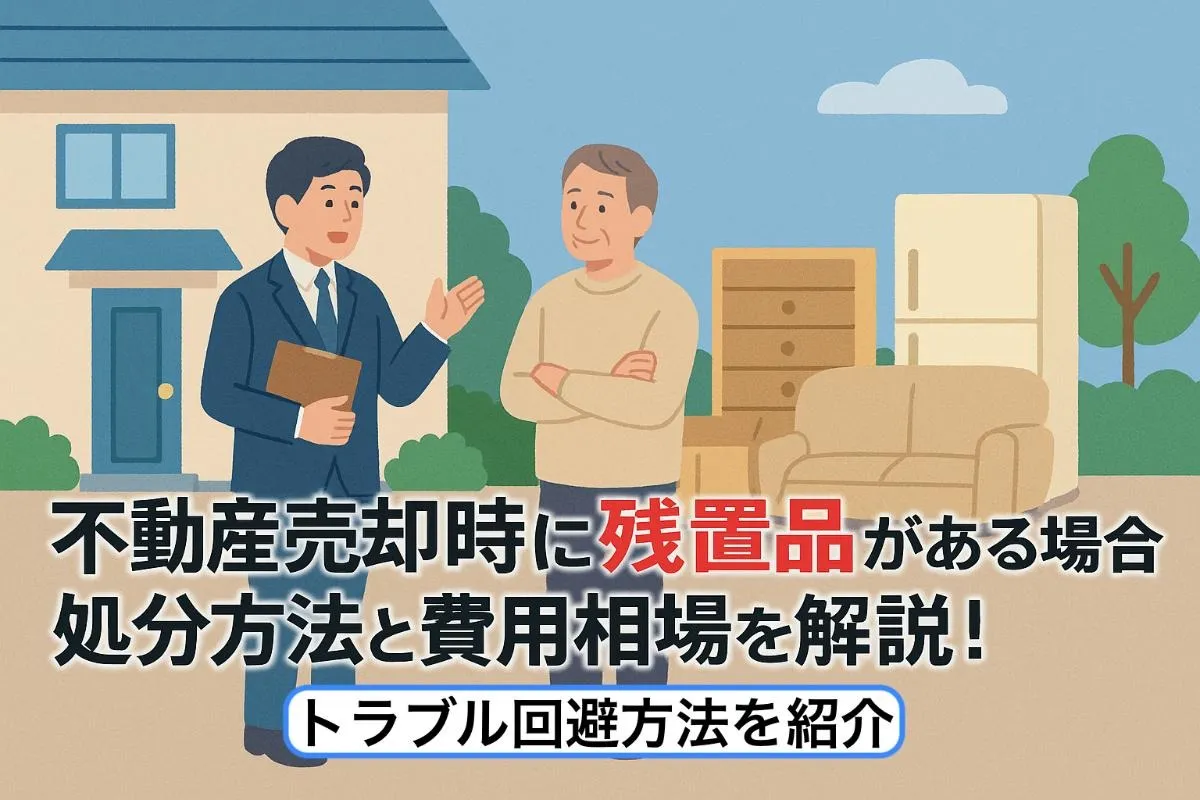 不動産売却時に残置品がある場合の処分方法と費用相場を解説！トラブル回避方法を紹介