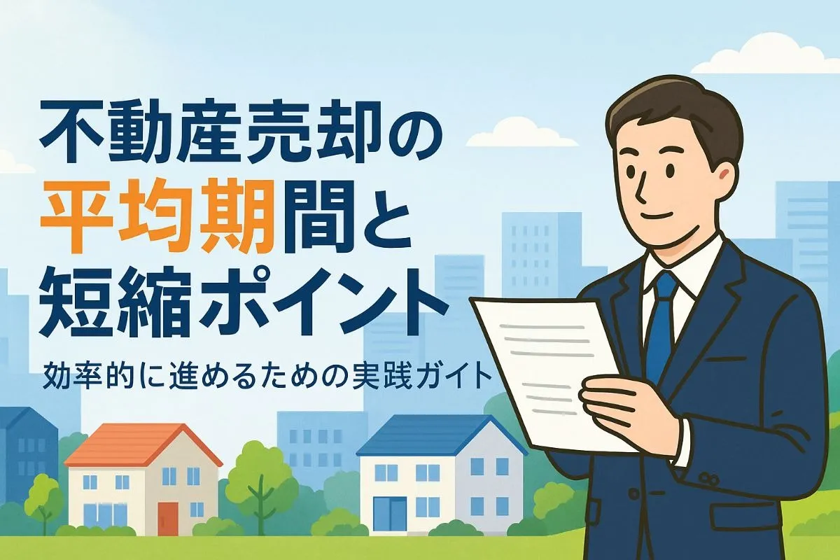 不動産売却の平均期間から物件別の目安や短縮ポイントを解説・効率的な進め方を紹介！