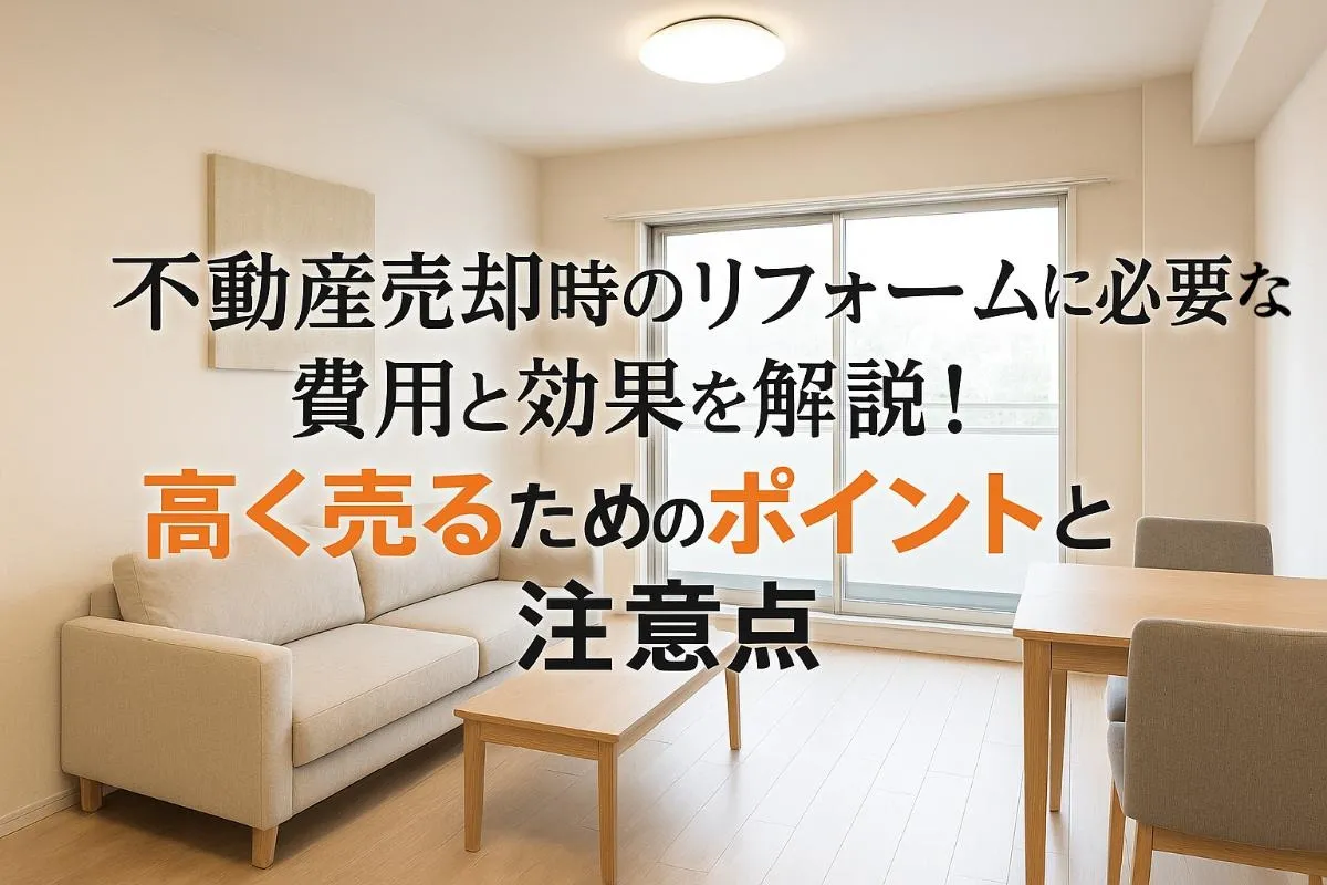 不動産売却時のリフォームに必要な費用と効果を解説！高く売るためのポイントと注意点