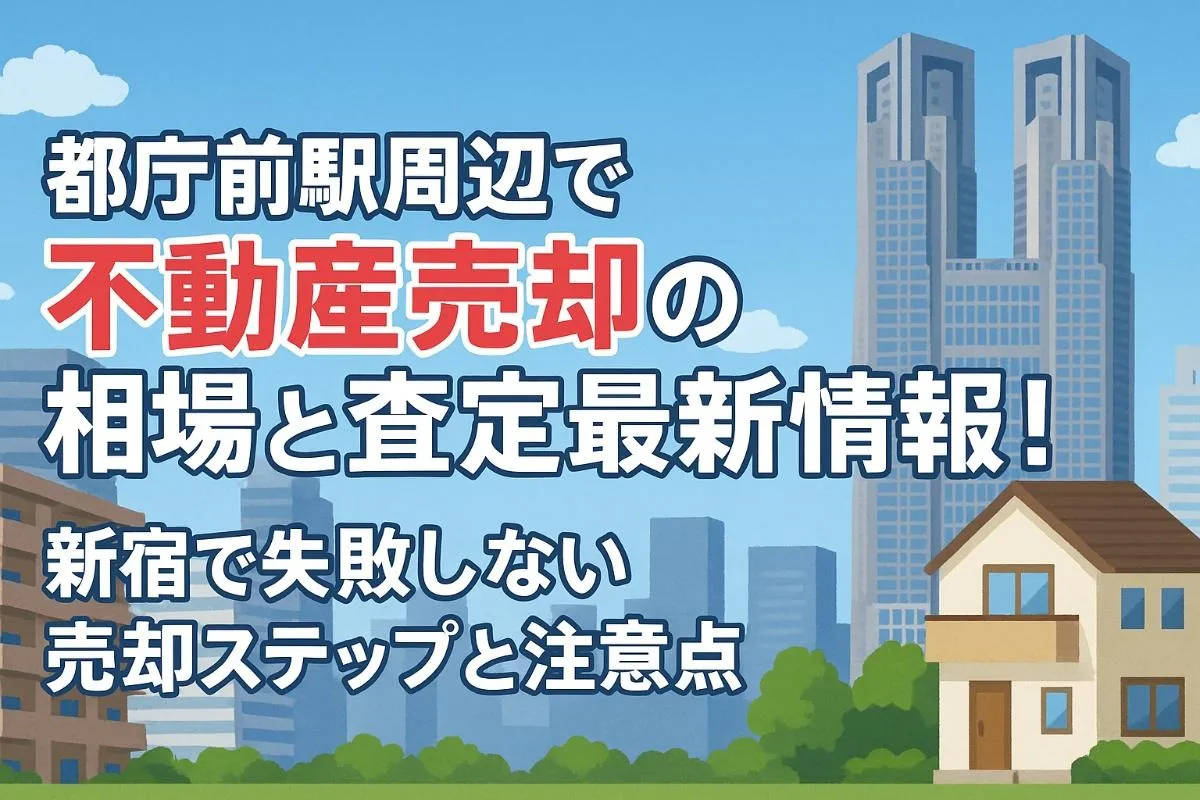 都庁前駅周辺で不動産売却の相場と査定最新情報｜新宿で失敗しない売却ステップと注意点