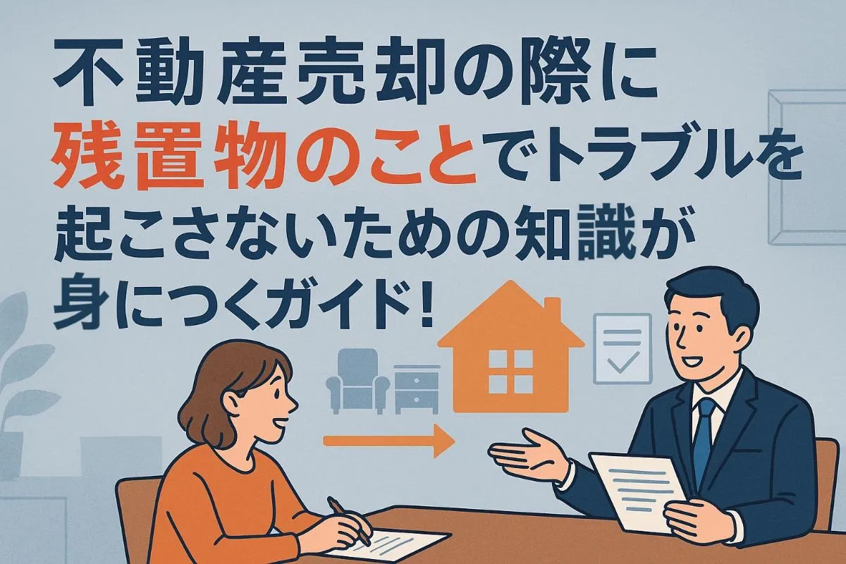 不動産売却の際に残置物のことでトラブルを起こさないための知識が身につくガイド！