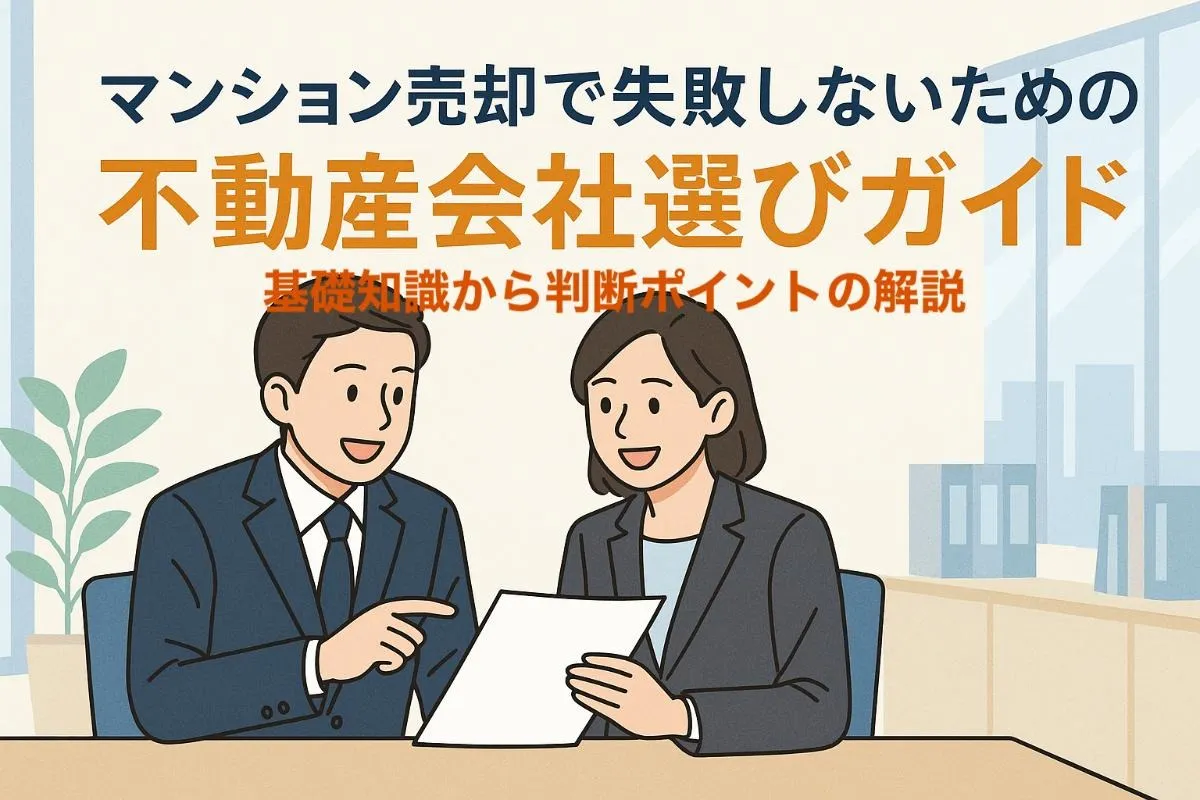 マンション売却で失敗しないための不動産会社選びガイド・基礎知識から判断ポイントの解説