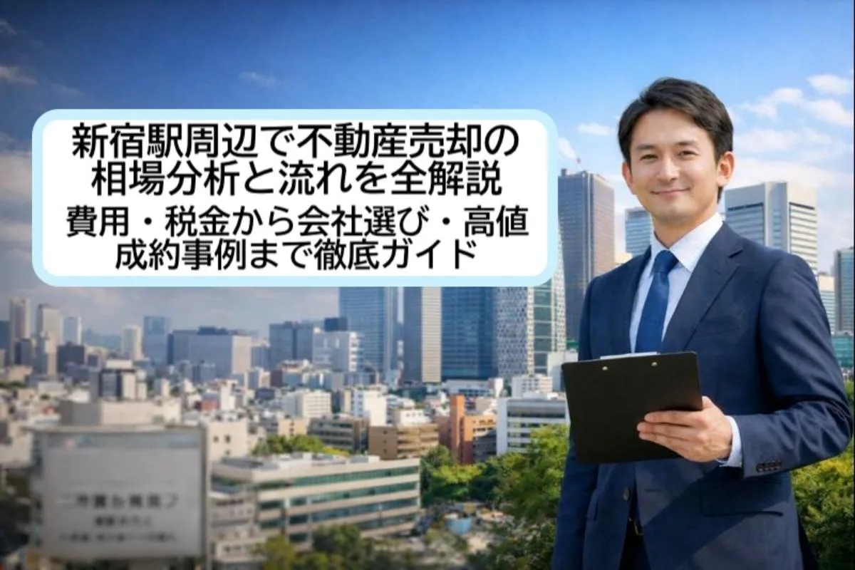 新宿駅周辺で不動産売却の相場分析と流れを全解説｜費用・税金から会社選び・高値成約事例まで徹底ガイド