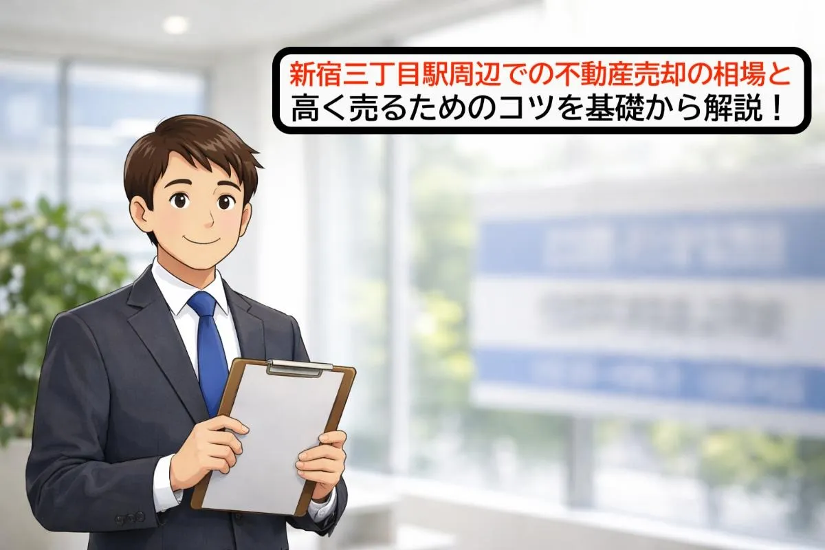 新宿三丁目駅周辺での不動産売却の相場と高く売るためのコツを基礎から解説！