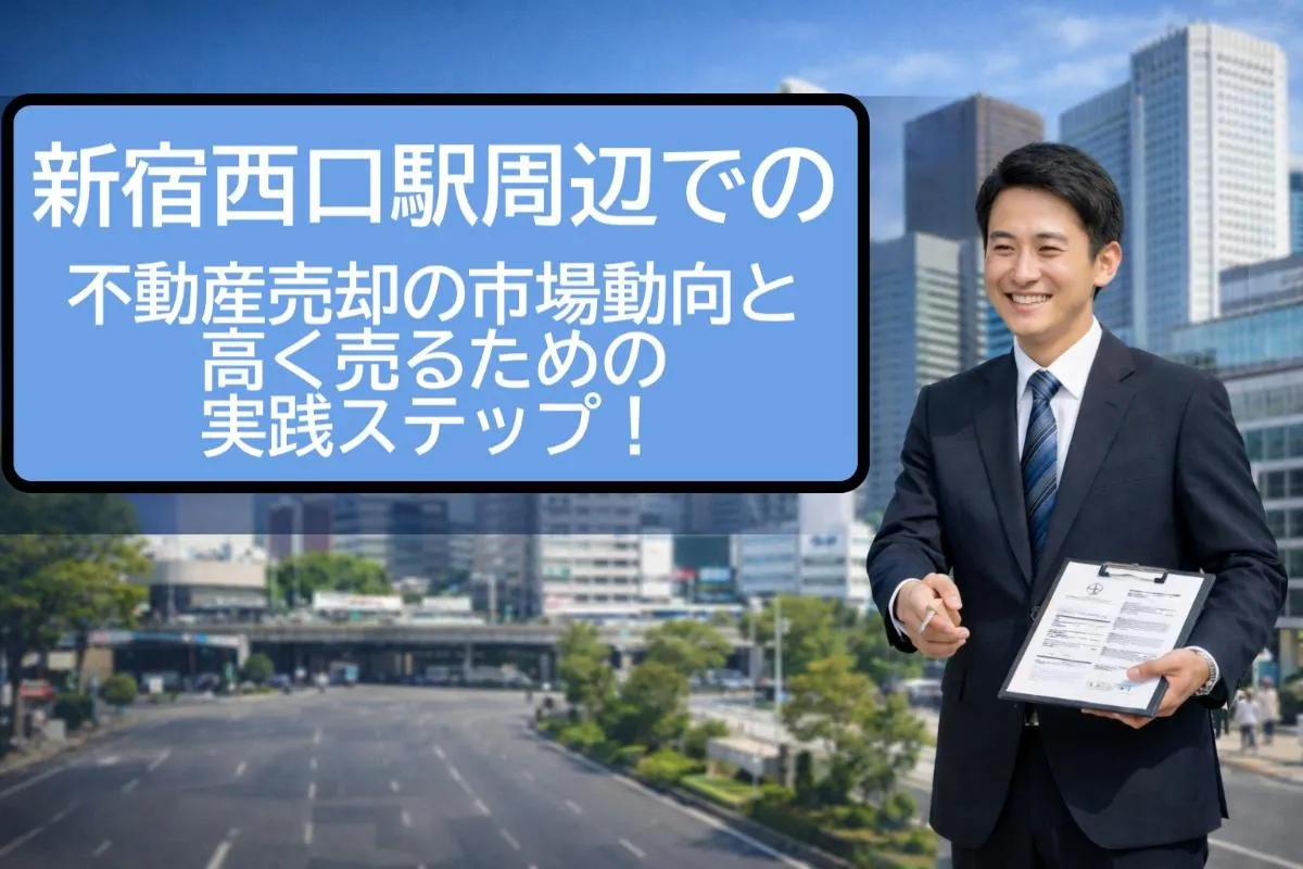 新宿西口駅周辺での不動産売却の市場動向と高く売るための実践ステップ！
