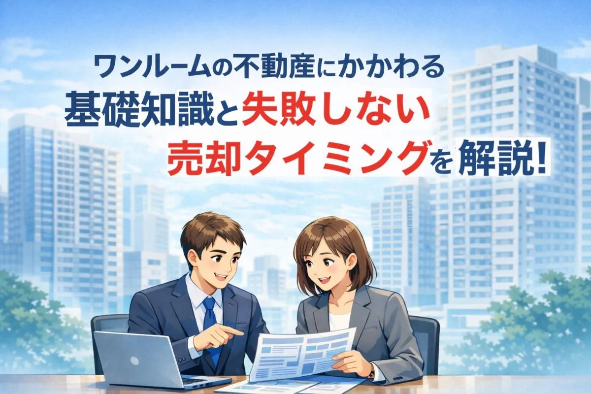 ワンルームの不動産にかかわる基礎知識と失敗しない売却タイミングを解説！