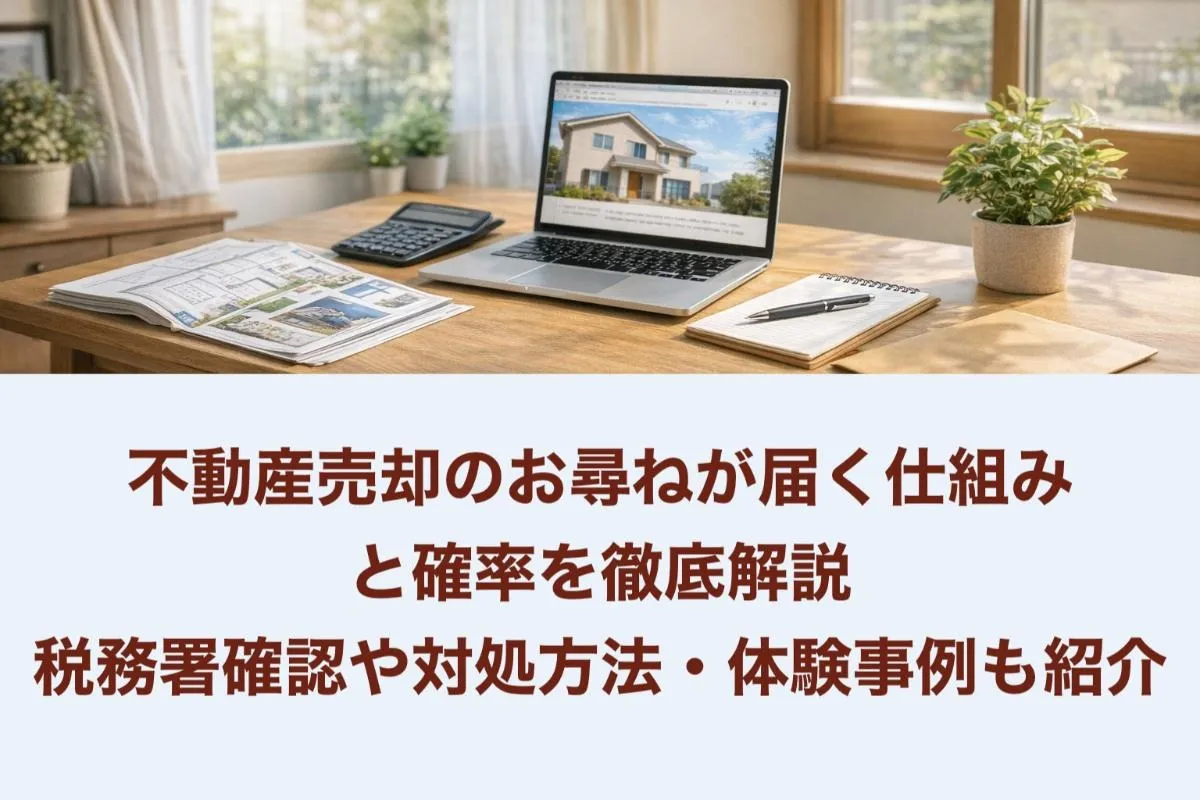 不動産売却のお尋ねが届く仕組みと確率を徹底解説｜税務署確認や対処方法・体験事例も紹介