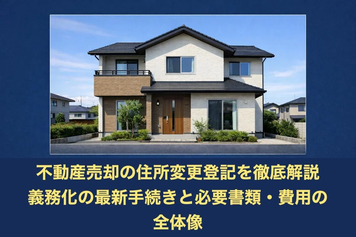 不動産売却の住所変更登記を徹底解説｜義務化の最新手続きと必要書類・費用の全体像