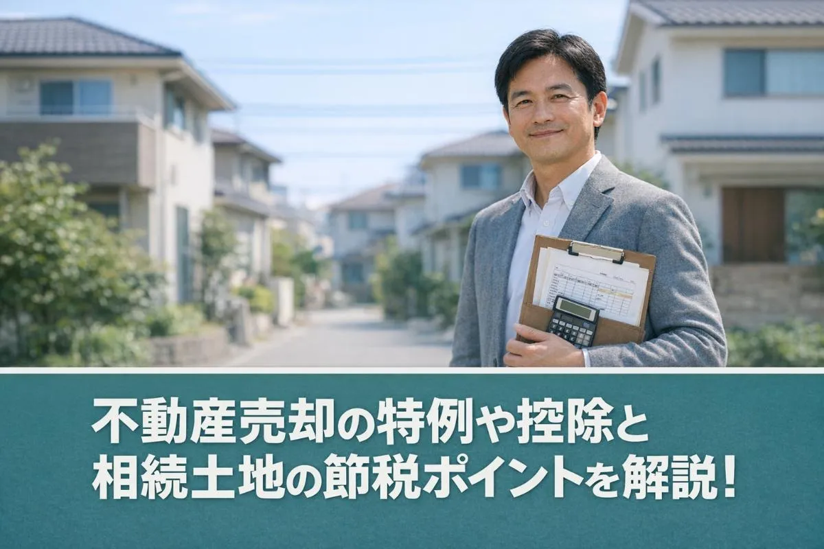不動産売却の特例や控除と相続土地の節税ポイントを解説！