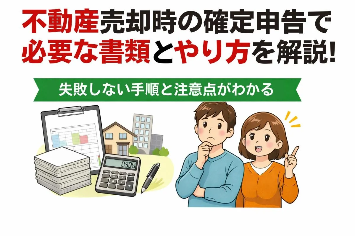 不動産売却時の確定申告で必要な書類とやり方を解説！失敗しない手順と注意点がわかる