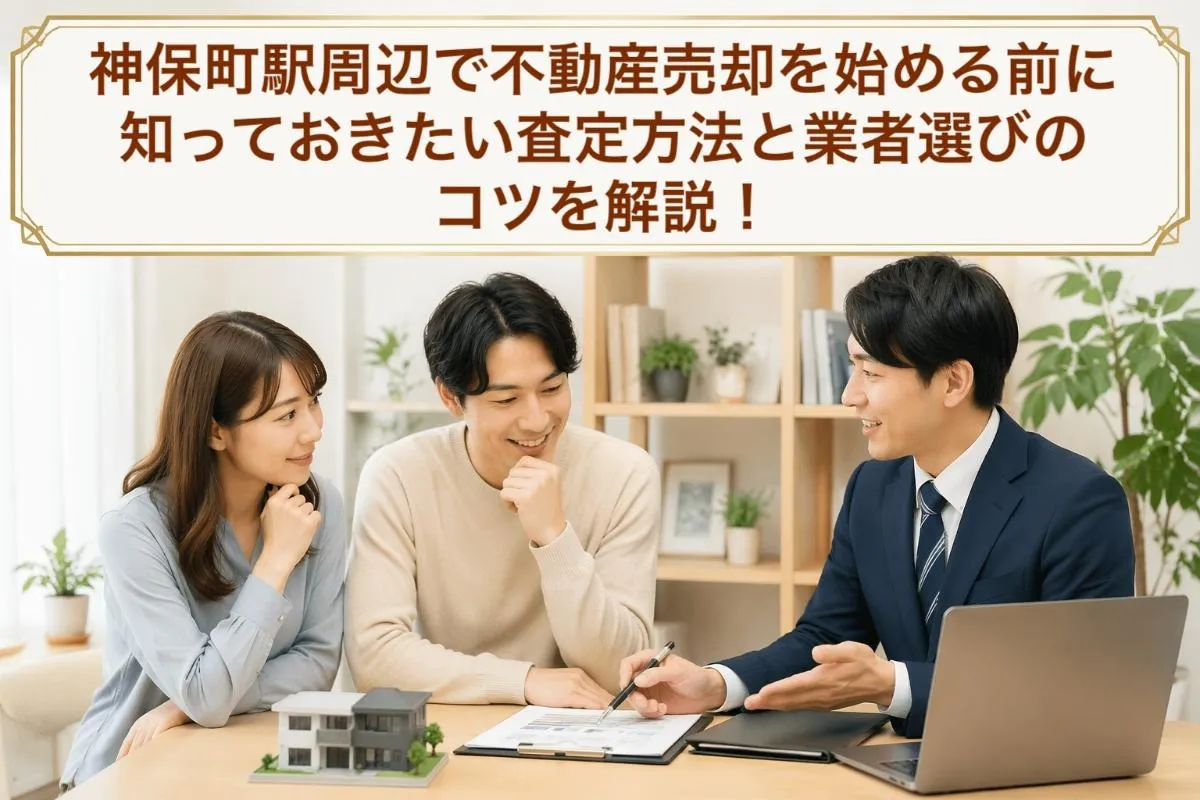 神保町駅周辺で不動産売却を始める前に知っておきたい査定方法と業者選びのコツを解説!