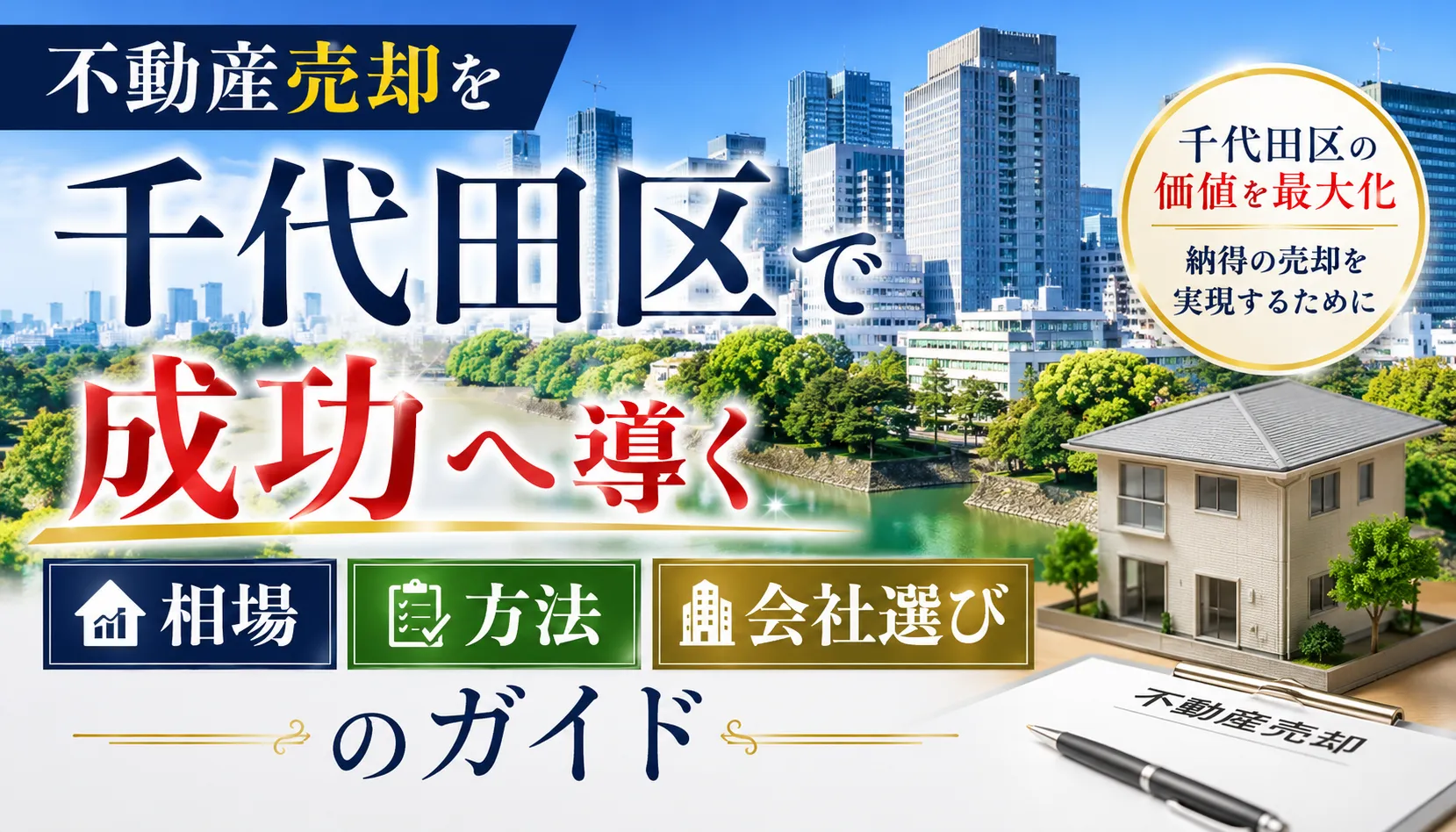 不動産売却を千代田区で成功へ導く相場と方法と会社選びのガイド