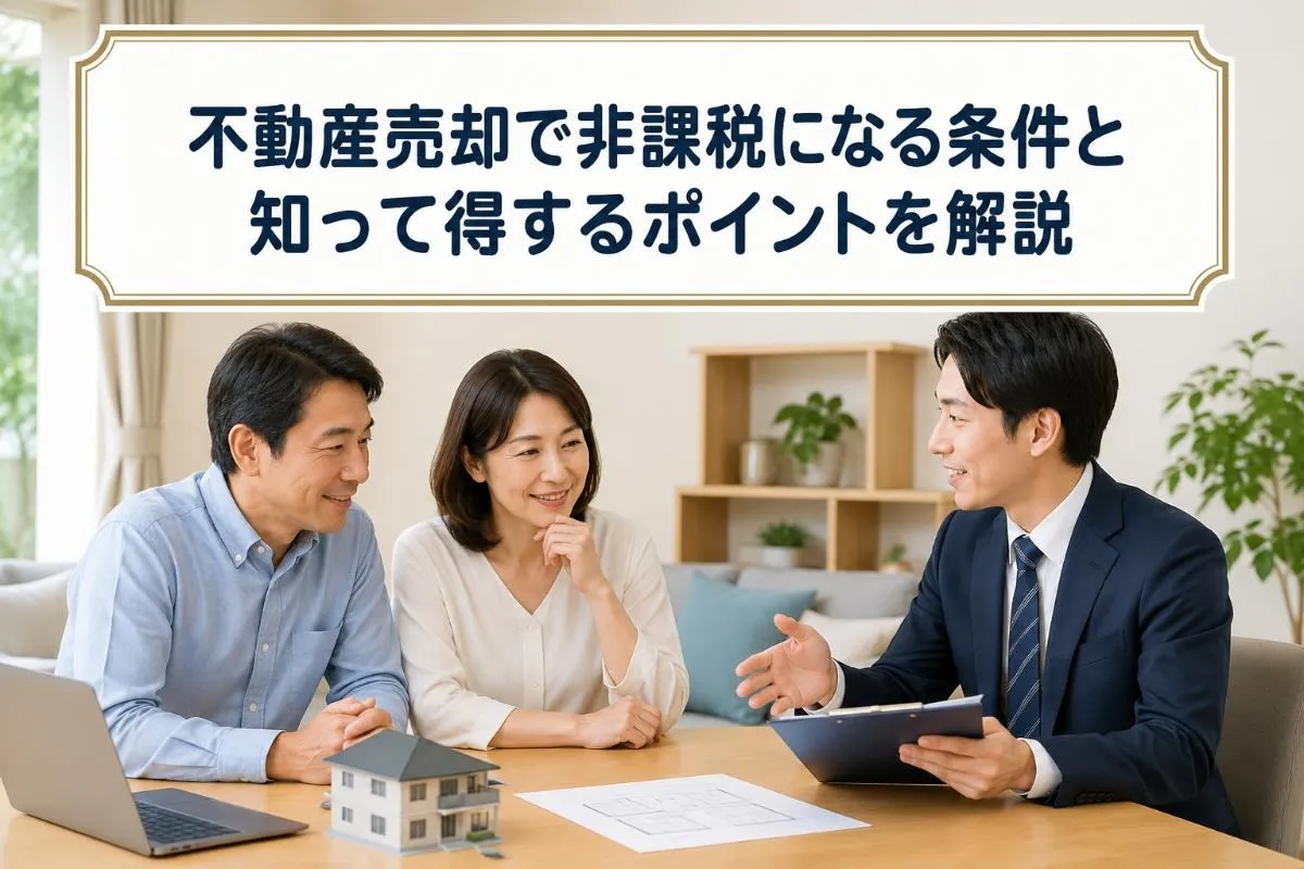 不動産売却で非課税になる条件と知って得するポイントを解説