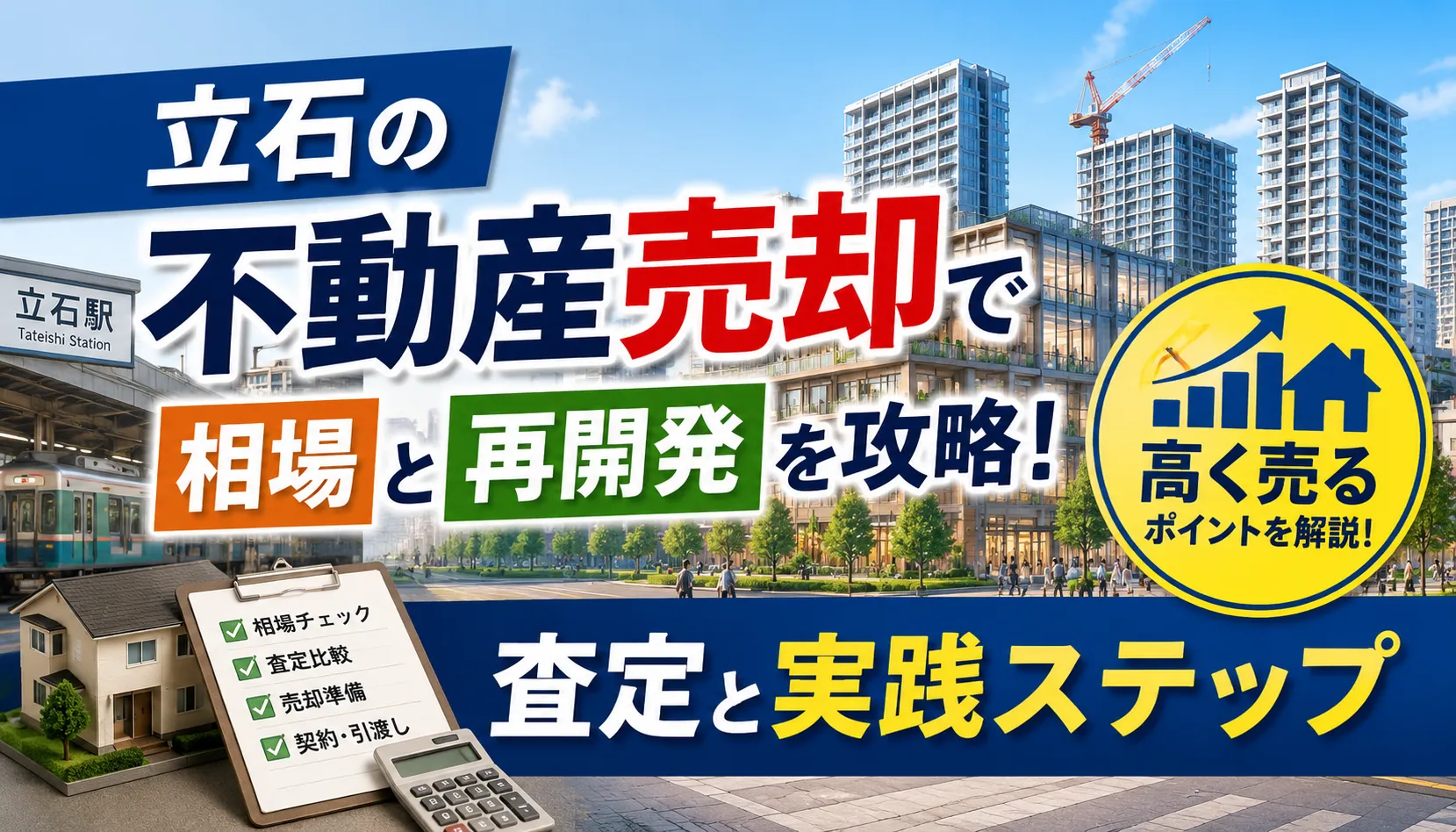 立石の不動産売却で相場と再開発を攻略！高く売る査定と実践ステップ