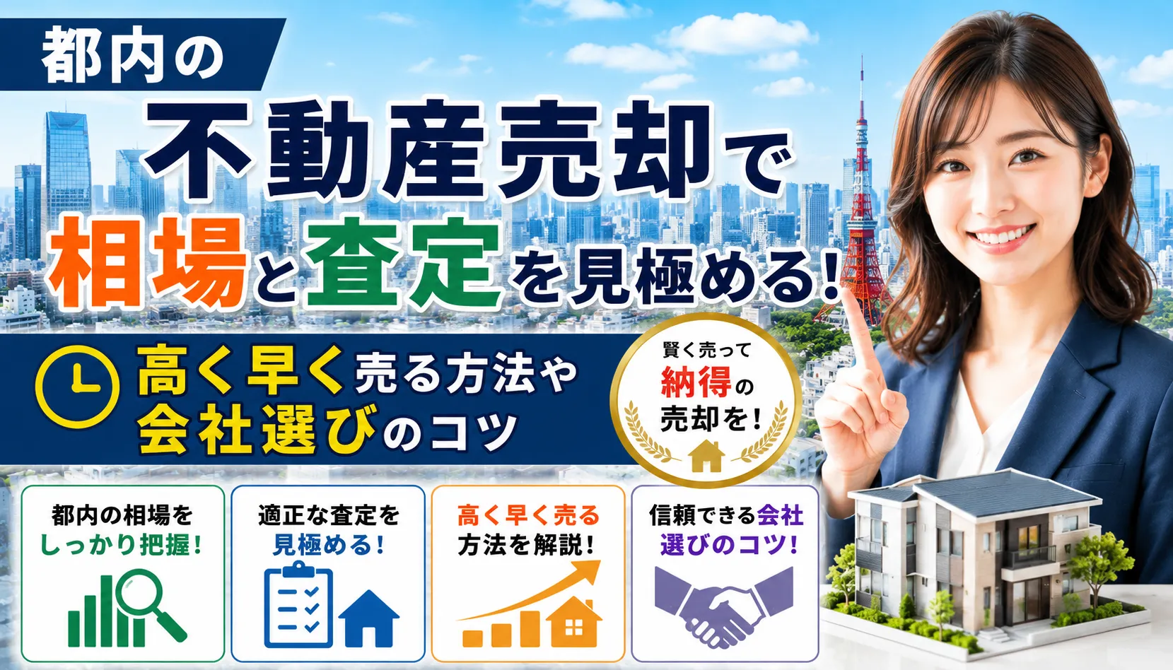 都内の不動産売却で相場と査定を見極める！高く早く売る方法や会社選びのコツ