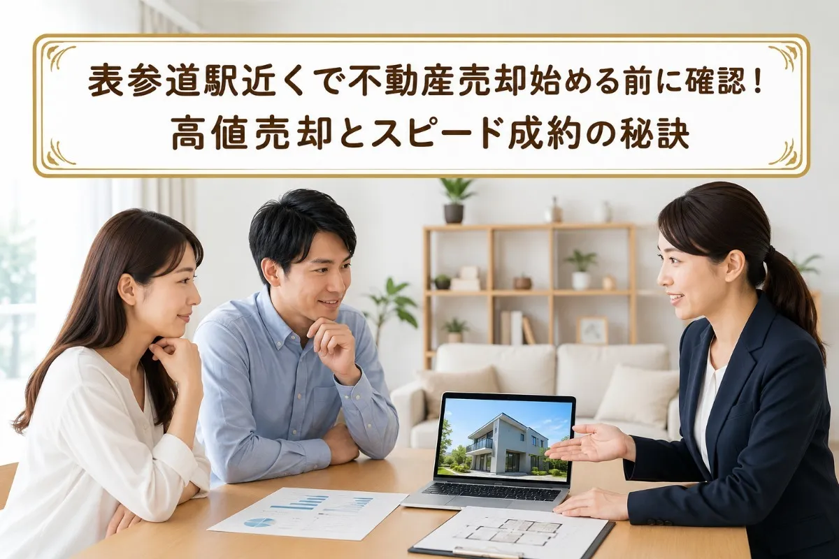 表参道駅近くで不動産売却始める前に確認!高値売却とスピード成約の秘訣