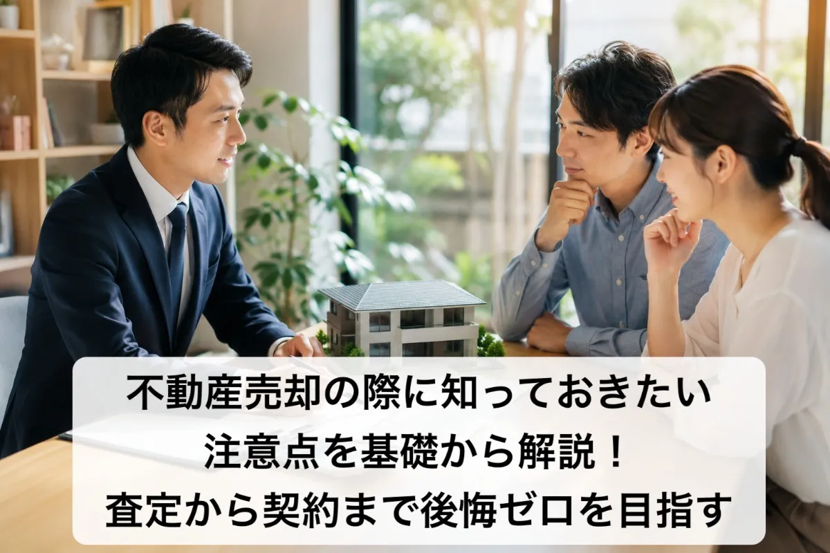 不動産売却の際に知っておきたい注意点を基礎から解説！査定から契約まで後悔ゼロを目指す