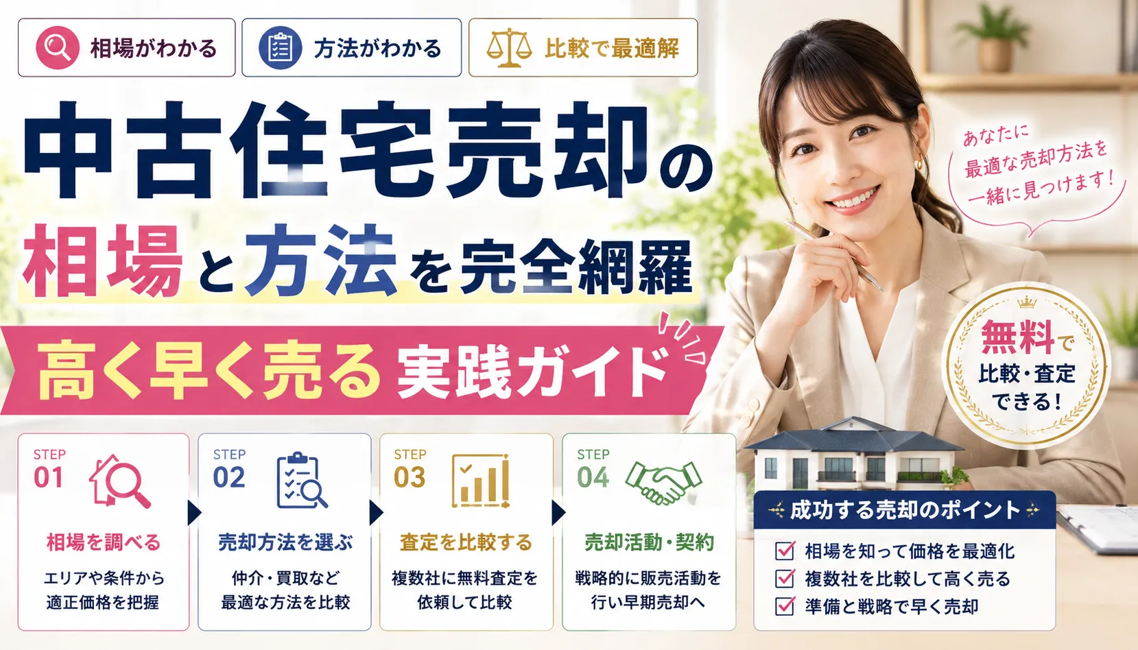 中古住宅売却の相場と方法を完全網羅 高く早く売る実践ガイド