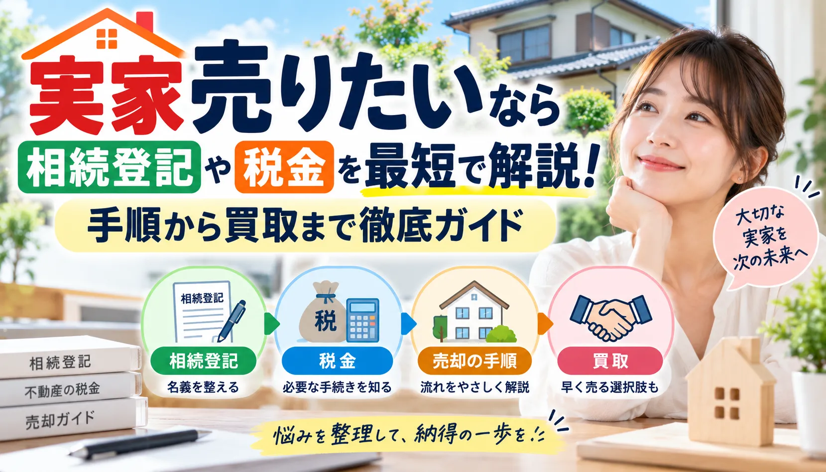 実家売りたいなら相続登記や税金を最短で解説!手順から買取まで徹底ガイド