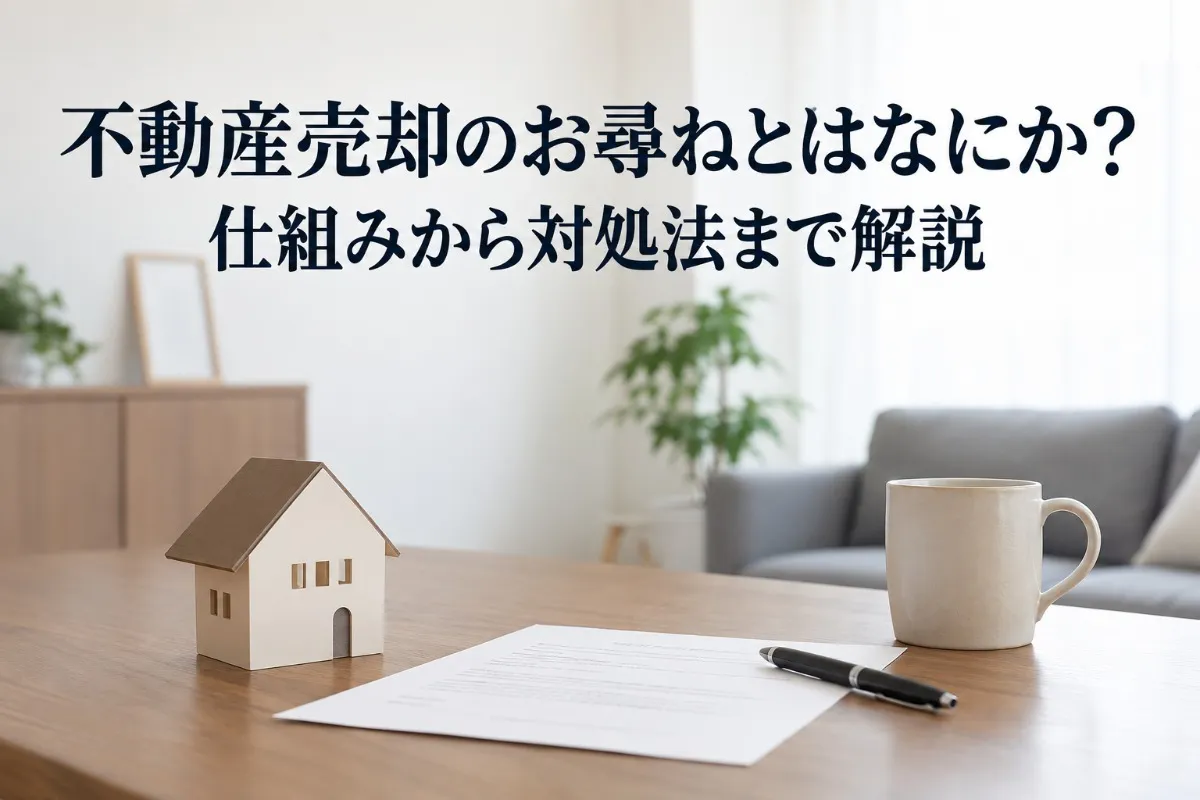 不動産売却のお尋ねとはなにか？仕組みから対処法まで解説