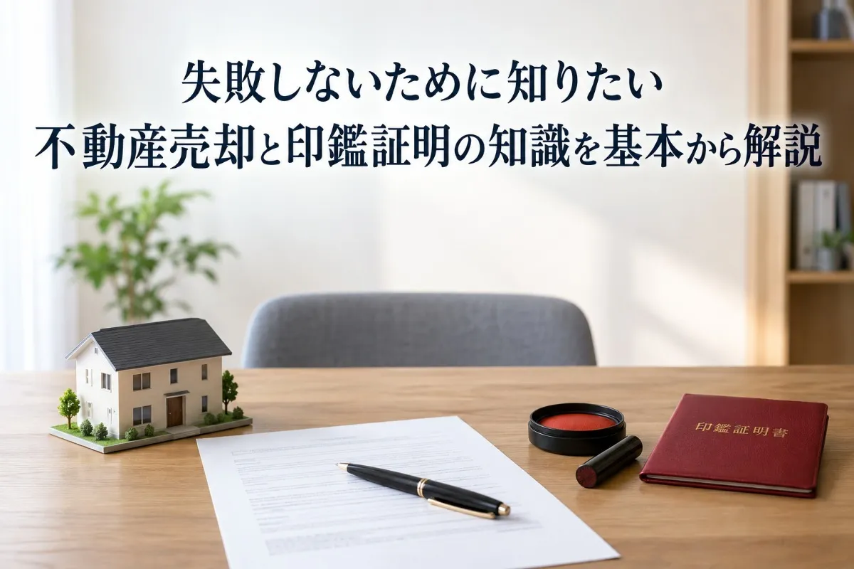 失敗しないために知りたい不動産売却と印鑑証明の知識を基本から解説