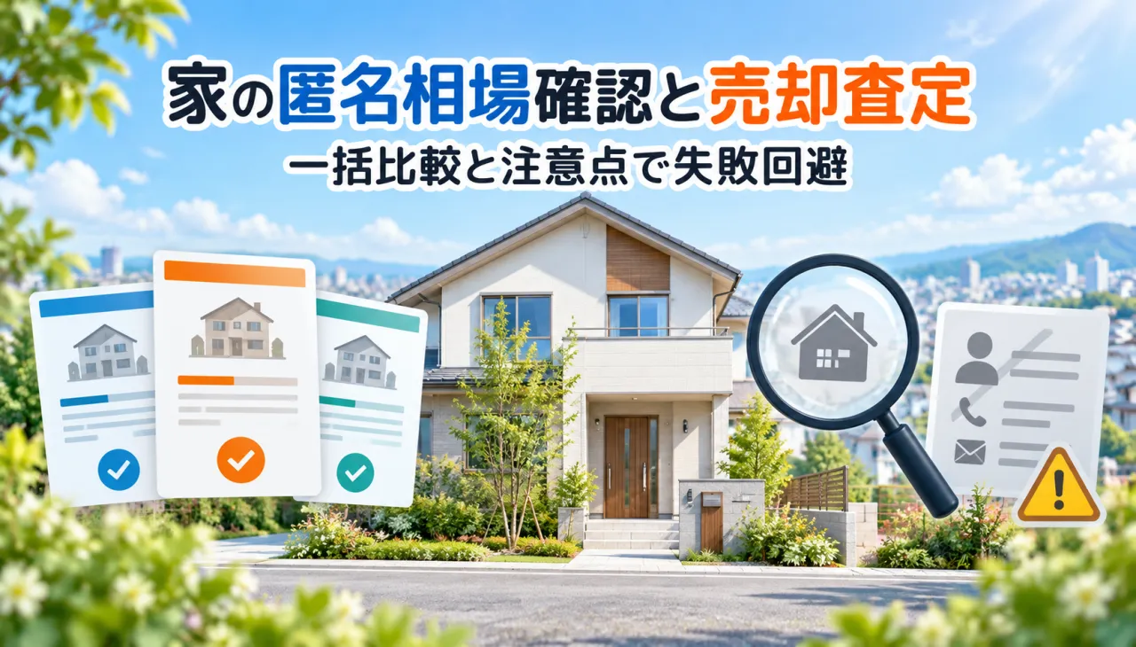 家と売却査定を無料で匿名相場確認！一括比較と注意点で失敗を回避するコツ