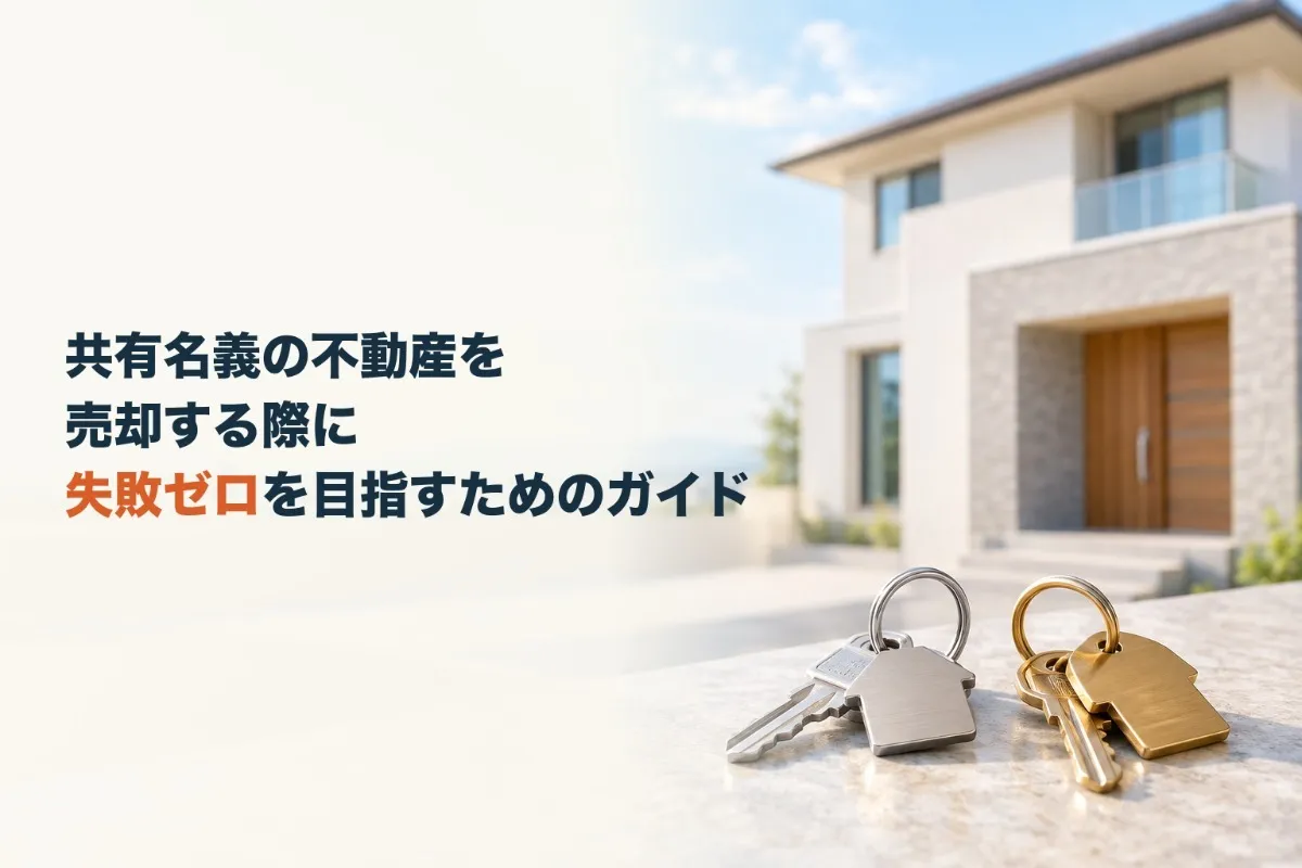 共有名義の不動産を売却する際に失敗ゼロを目指すためのガイド